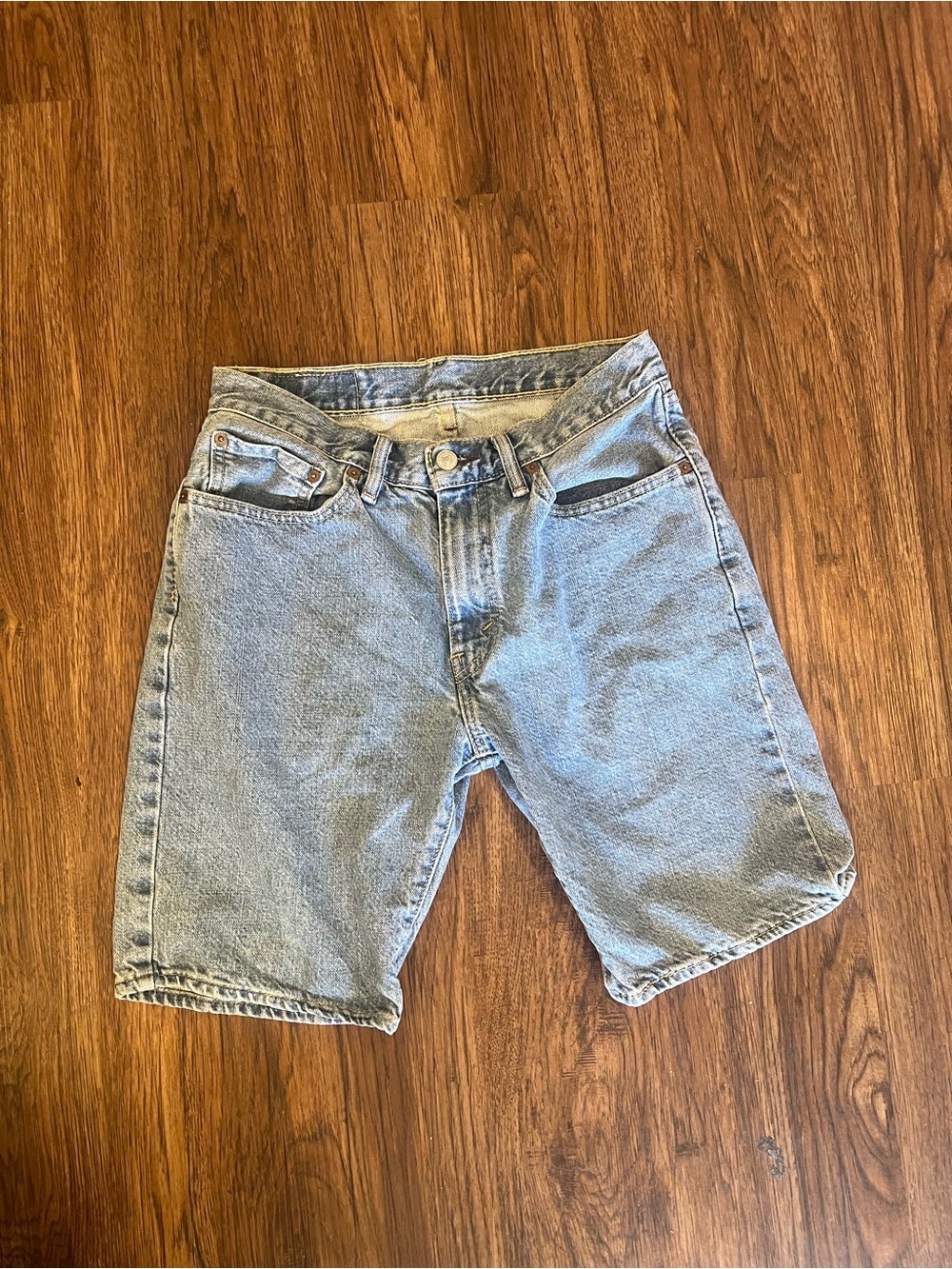 Classic Men's Denim Shorts - Light Blue